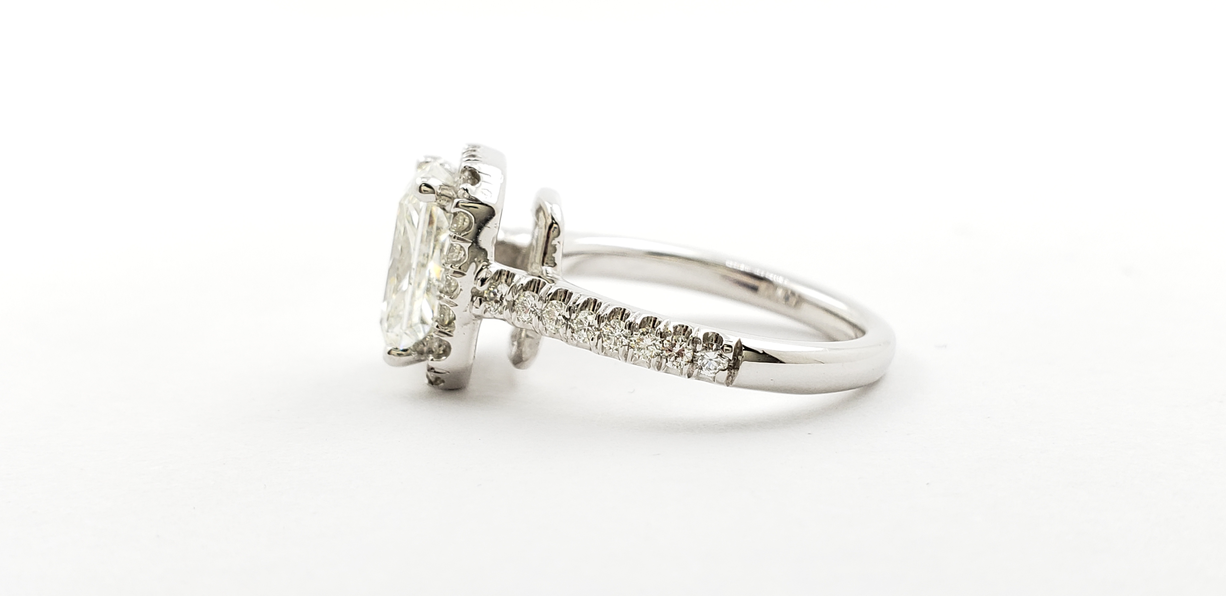 Radiant Diamond Ring with Halo